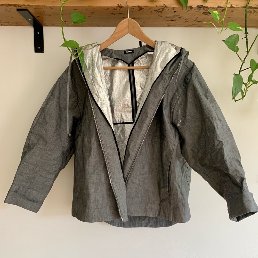 Jil Sander Navy Metallic Jacket
